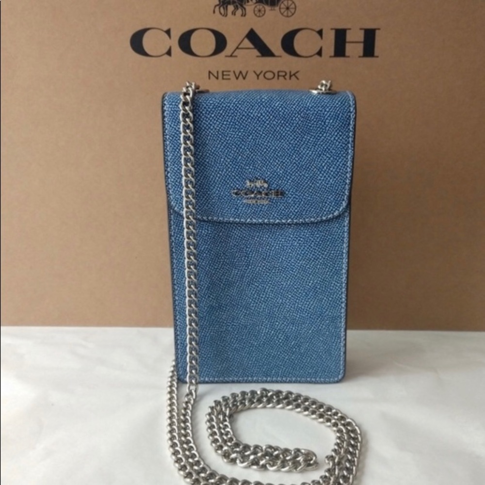 NWT Coach North/South Phone Crossbody